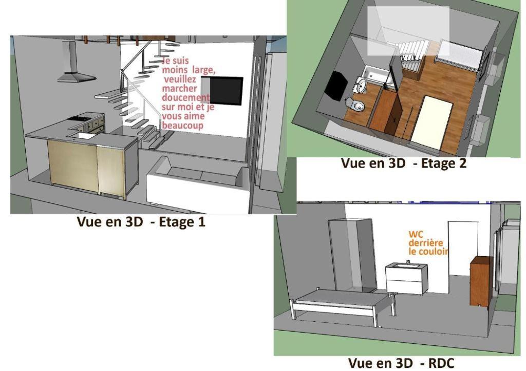 Ferienwohnung Mini House Lesneven Exterior foto